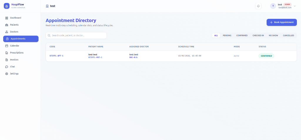 Appointments Dashboard